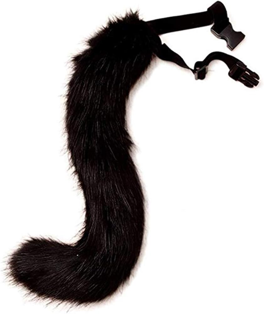 COSFLY Faux Fur Tail for Adult/Teen Furry Wolf Dog Fox Puppy Costume Halloween Party Cosplay Props