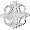 Ekena Millwork ROS03X03AM 3 8 inch OD x 3/8 inch P Amelia Rosette, White
