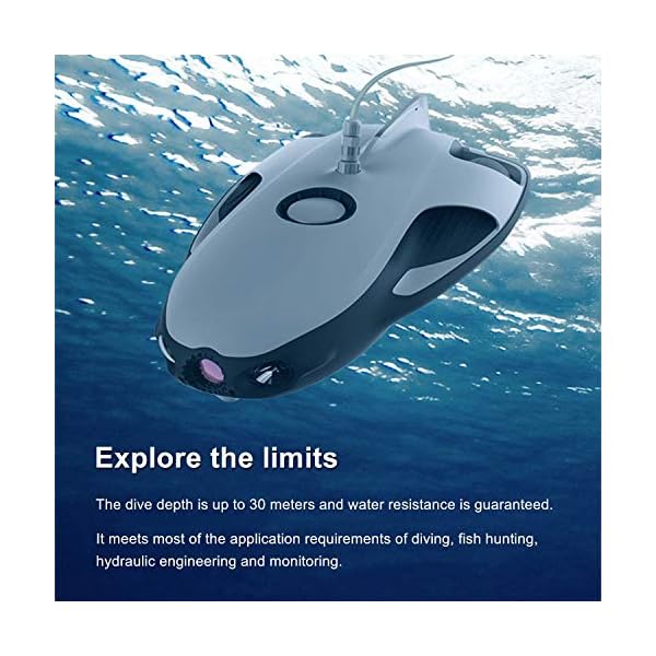 XIAOKEKE Unterwasserdrohne, Doppelgelenk 4K Kamera Wasseroberfläche Drohne Fernsteuerung Mobile Sonar Fisch Finding… – Bild 4