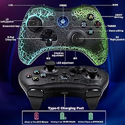 Koiiko Wireless Game Controller Cracked Gamepad for