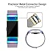 For Fitbit Charge 2 Bands, Charge 2 Milanese Loop Stainless Steel Metal Bracelet with Unique Magnet Clasp Replacement Bands for Fitbit Charge 2 Colorful Small