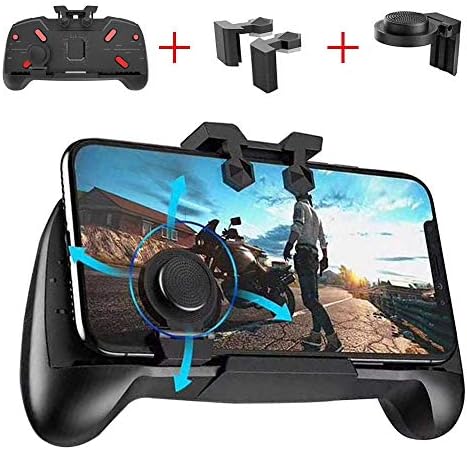 PUBG Mobile Game Controllers Gamepad, OXOQO Mobile Phone Joysticks Physical Buttons Shoot & Aim Keys L1R1 Ergonomic Design Handgrip Game Triggers for PUBG / Fortnite / Knives Out / Rules Of Survival
