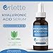 Orlette Hyaluronic Acid Serum for Face with Vitamin C-E, Anti-Aging Hylarounic Acid Serum Improve Hydration and Face Plump, Moisturizing Hyloranic Acid Serum Reduces Fine Line, Wrinkle and Acne Scars