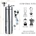 SURPEER Manual Coffee Grinder, Stainless Steel Portable Coffee Mill - Adjustable Ceramic Conical Burr Grinders for Home, Traveling, Camping - Consistent Grind French Press/Aeropress/Espresso