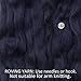 Living Dreams Air Merino Super Bulky Chunky Wool Yarn. Thick Pencil Roving Yarn for Needle Knitting and Crochet. Made in USA, Black