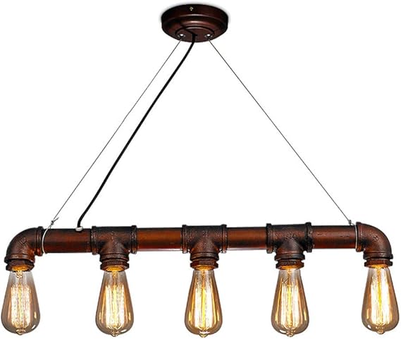 WUYAO Retro Kronleuchter Bronze Metall Wasserpfeife Geformt Hanging