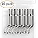 Acrux7 Metal Deburring Blades Set, 10 Pack, Blade Length 47 mm, High Speed Steel, Suit for Plastic and Soft Metal Burr Removing (Such as Copper, Aluminum and Silver)