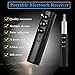 Bluetooth Audio Receiver, iCrius Wireless Bluetooth 4.1 Hands-Free Audio Receiver & Mini 3.5mm Aux Audio Adapter Kits for Headphones/ Speakers/ Car/ Home Streaming Music Stereo Sound System (Black)