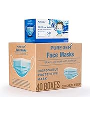 Premium Pack of Children's Size Disposable Kids Face Mask, Boys and Girls, Bulk Pack 3-Ply Mask For School