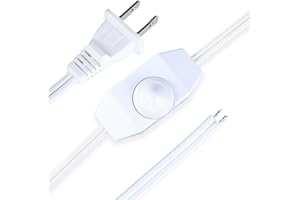 Leymays Dimmer Light Switch, 6FT Rotary Control for 120V 100W - Table Lamp Outdoor String Lights Dimmable Lights Dimming Ther