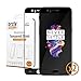 Orzly OnePlus 5 Screen Protector, Pro-Fit Twin Pack Tempered Glass Screen Protector for OnePlus 5 [Full Screen Coverage] – Black Frame