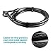 Titanker Bike Cable Lock, 14mm Thick Heavy Duty Security Vinyl Coated Flexible Steel Cable with Loop End (15FT(14mm))