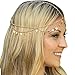 DaySeventh Bling Retro Fashion Chain Jewelry Chain Headband Head shiny Piece Hair Band Tassels