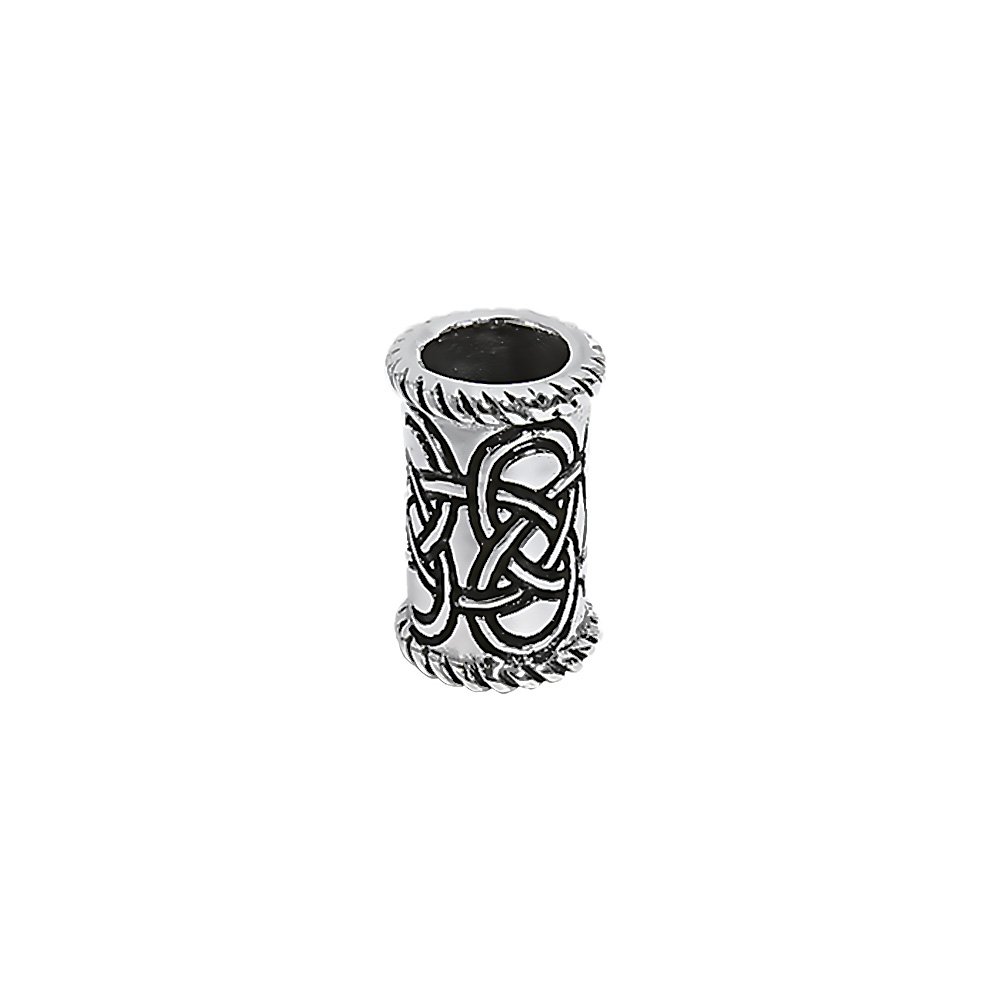 NKlaus 925 STERLING SILVER Celtic Gothic beard bead and hair ornament long 7122