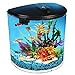 Koller Products 3.5-Gallon Aquarium with Power Filter, LED Lighting and 1-Year Supply of Filter Cartridges, Clear