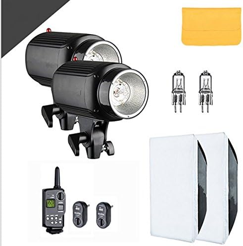 GOWE 300W Photo Studio Strobe Flash Light Head with Trigger & Softbox & Spare Modeling Lamp