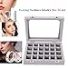 YFLY Velvet Glass Jewelry Ring Earring Display Organizer Box Tray Holder Storage Case