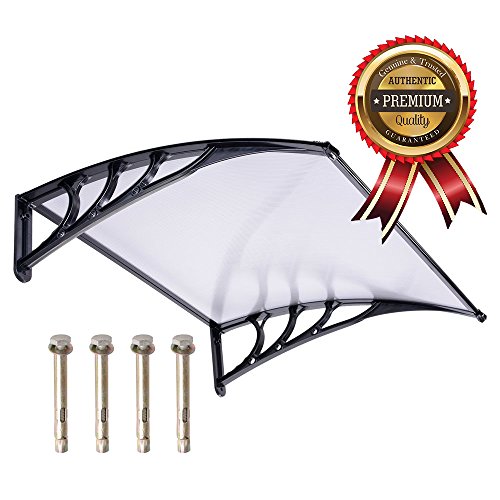 UV Protection Overhead Clear Outdoor Patio Awnings, Window Awnings – GC Global Direct (3FT ...