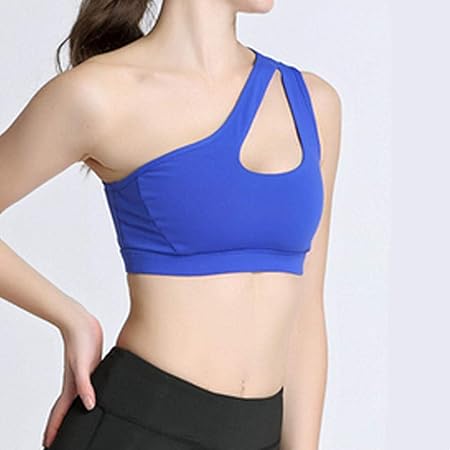 AtR Inicio Sujetadores Deportivos Sujetador Deportivo de un Solo Hombro Sólido Sujetador Deportivo Mujer Sujetadores de Yoga Gimnasio Acolchado Deporte Top Ropa Interior atlética Entrenamiento R: Amazon.es: Hogar