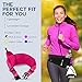 Athle Sport Running Fanny Adjustable Running Belt with Water Bottle Holder and Pouch - 360° Reflective, Travel Fanny One Size Fits All Phones - Hot Pink