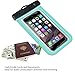 Tilaprecape 100% Waterproof Case with Sensitive PVC Touch Screen, Green Cellphone Dry Bag Pouch with Super Sealability Technology - Green