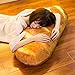 hevare Pillow 3D Simulation Bread Shape HD Prints Plush Toys for Home Decor Pillows Soft Lumbar Back Cushion Funny Food Stuffed Toy