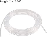 sourcing map Silicone Tubing 1mm ID x 2mm OD 2m Clear Rubber Air Water Hose Pipe view 2