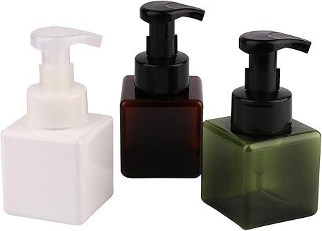 Download Amazon Com Yebeauty Pump Bottle 250ml Square Pump Dispenser Bottle Foam Pump Bottle Dispenser For Bathroom Kitchen 8 5oz 250ml Pack Of 3 3 Color Home Kitchen