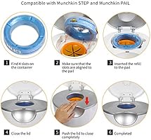 munchkin diaper pail refills compatible with diaper genie