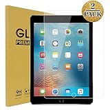 TopEsct Tempered Glass Screen Protector [2 Pack] for iPad Air,iPad Air 2,iPad Pro 9.7,iPad 5th Generation,iPad 6th Generation, Anti-Fingerprint, Anti-Scrat (iPad 9.7)
