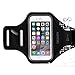 Triomph Armband for iPhone 8, 7, 6, 6S, Se, 5, 5C etc. with Screen Protector and Key Cards Money Holder for Running, Workouts, Jogging etc. - Black