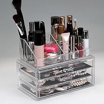 Buy Foolzy Cosmetics Makeup Organizer With 4 Drawers And 16