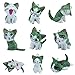 niceEshop 9pcs Cute Japan Konami Kanata Cat Phone Charm Decorative Gift
