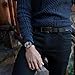 SlideBelts Men's Classic Belt - Custom Fit (Black Leather with Gunmetal Buckle (Vegan), One Size)