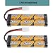 2 Pack 5000mAh 7.2 Volt Nimh RC Car Rechargeable Battery Pack with Tamiya Connectors for RC Cars Duratrax,traxxas rc Cars Electric, Electric Rc Monster Trucks,Traxxas, LOSI, Associated, HPI, Kyosho