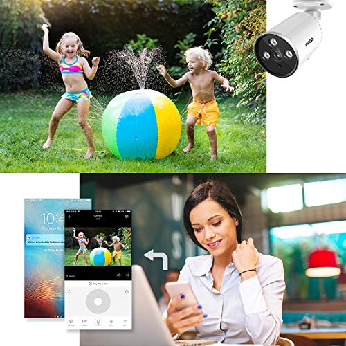 FREDI 3MP Outdoor Security Camera, Surveillance Cameras Outdoor WiFi PoE IP Camera FHD Night Vision, Two-Way Audio, Motion Detection, IP66 Waterproof, Cloud Storage Compatible with iOS/Android Systems - Thumbnail 4