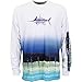 Guy Harvey Long Sleeve Performance Marlin T-Shirt (Large, White)