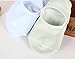 CHUNG Little Boys Girls Thin Half-Mesh Low Cut White Socks Summer 10 Pack, Solid Color, 2-4 Years