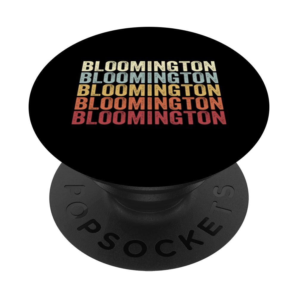 Bloomington California Bloomington CA Retro Vintage Text PopSockets Swappable PopGrip