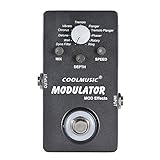 ammoon Electric Guitar Digital Modulator Effect Pedal with 11 Modulation Effects True Bypass Full Metal Shell