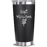 GreenStar Gifts Best Mimi Ever Tumbler - Floral Mimi Mug - Mimi Mug - Gift For Mimi - Mother's Day Gift - Mimi Coffee Mug - Stainless Steel Tumbler 20Oz