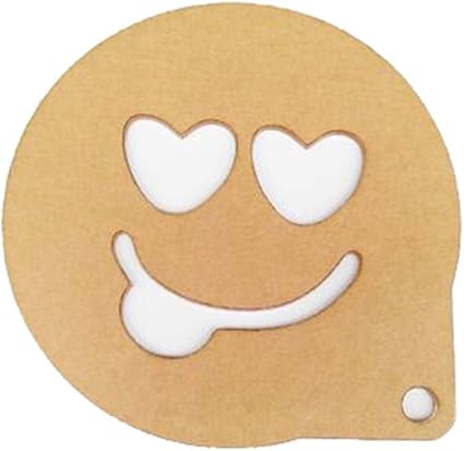 Amazon 5アクリルdiyスプレーmolds印刷ケーキ Latte Moldsかわいい顔文字パターン クリア Panda Superstore 製菓用品