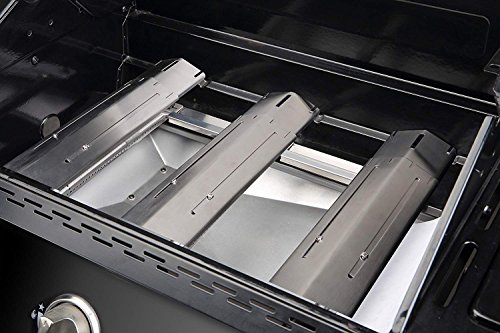 image for UNICOOK Gas Grill Heat Plate 4 Pack, Adjustable Stainless Steel Heat T