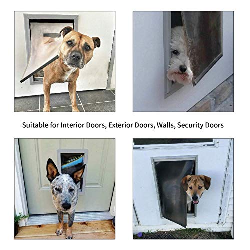 MAVRICFLEX Weatherproof Dog Door with Sliding Lock Panel, Energy