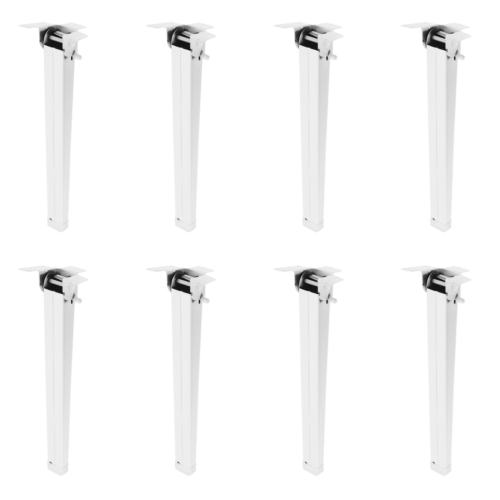 M METERXITY 8 Pack Folding Table Legs - Foldable Anti-Slip DIY Coffee Table Legs, Apply to Home Use/Picnics/Camping (11-Inch, White)