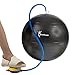 Exercise Ball, FitPlus Premium EXTRA THICK Yoga Ball '2 Year Warranty' - Swiss Ball Includes Foot Pump. Anti-Burst - Slip Resistant! 55cm, 65cm, 75cm, 85cm Size Fitness Balls Available.