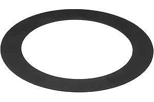 PATIKIL 4.25" ID 6.69" OD Light Trim Ring, Black Goof Ring Matte Circular Light Cover Lighting Fixture for Ceiling Wall Reces