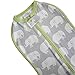 Woombie Original Baby Swaddling Blanket - Soothing, Cotton Baby Swaddle - Wearable Baby Blanket, Stardust Elephant, 5-13 lbs