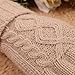 ELMA Women's Wool Knitted Winter Gloves Mittens Super Warm Lined Texting Touchscreen (One size, Beige)