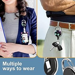 Plifal Badge Holder with Retractable Reel, Paw